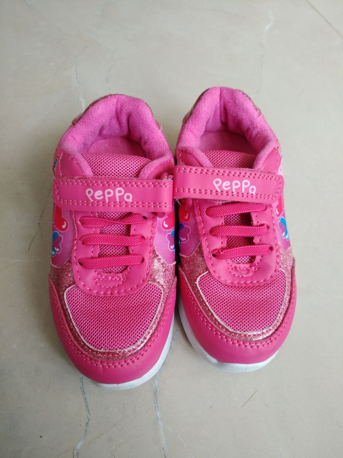 Peppa кроссовки для девочки на липучке детские кросівки для дівчаток д
