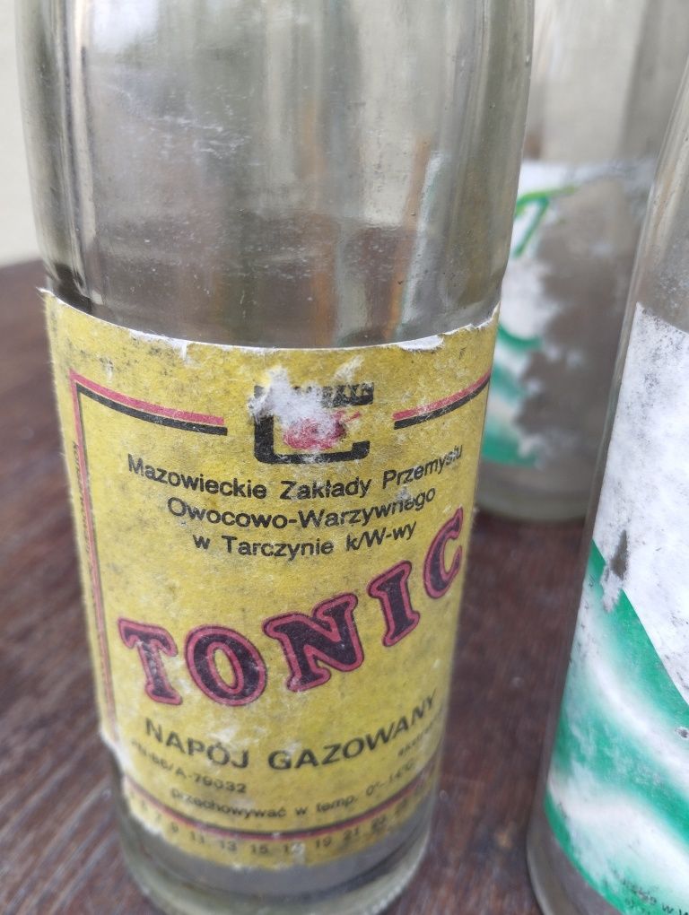 Stare butelki, Tonic, Mazowszanka, Tarczyn, Browar Warszawski, Cola
