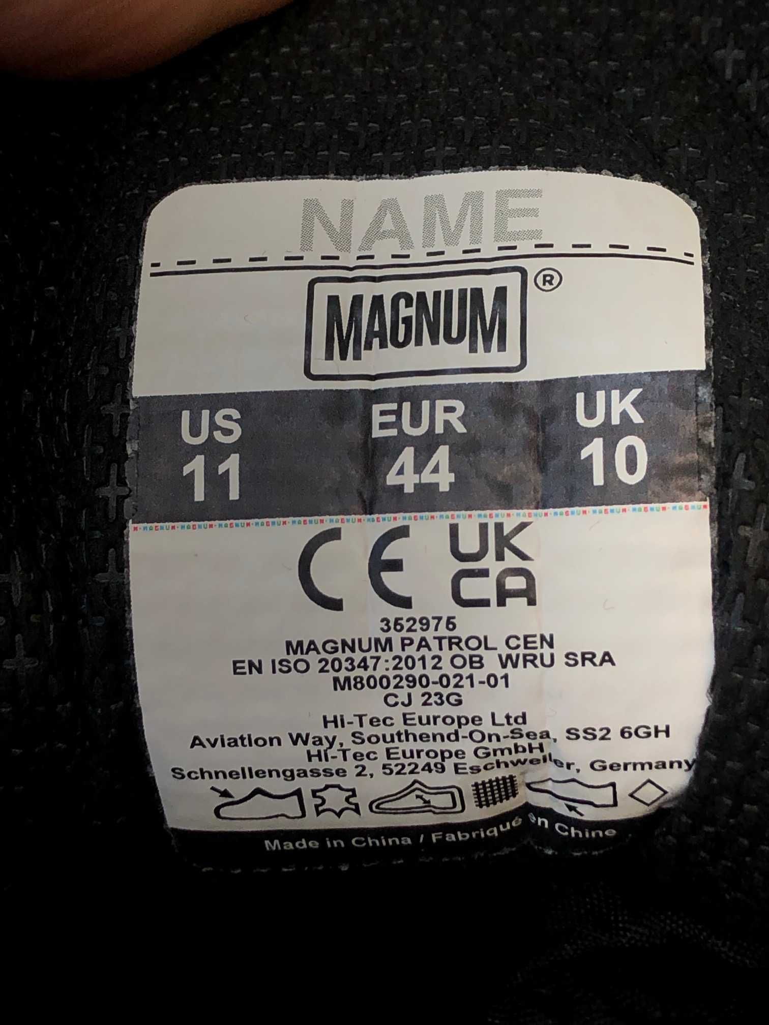 Новые кожаные тактические ботинки Magnum Patrol Cen