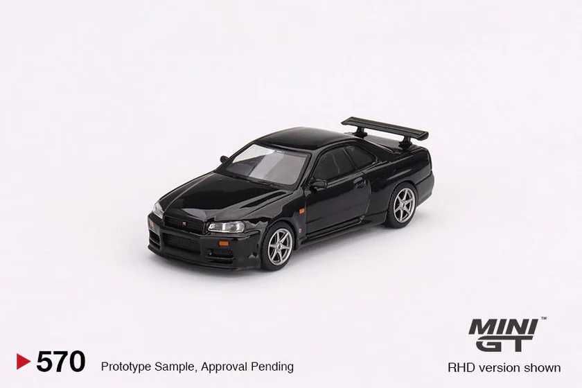 Mini GT Nissan Skyline GT-R (R34) V-Spec Black Pearl