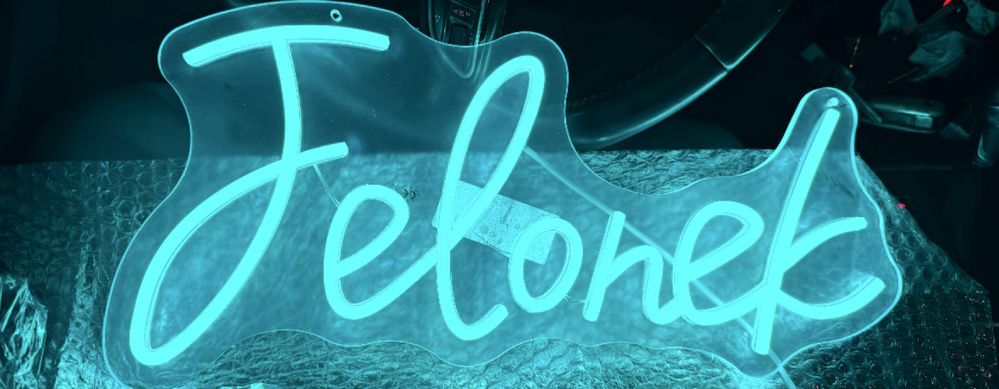 Promocja Neon z Wlasnym Imieniem Lub Dowolny Napis Reklama