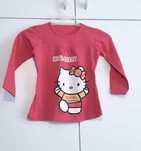 Bluzka z długim rękawem kot Hello Kitty dla dziewczynki  92/98