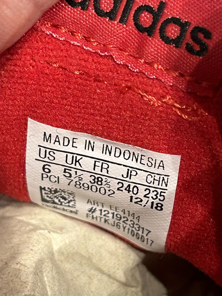 Sneaker Adidas Continental 80 czerwone 38 2/3 r.