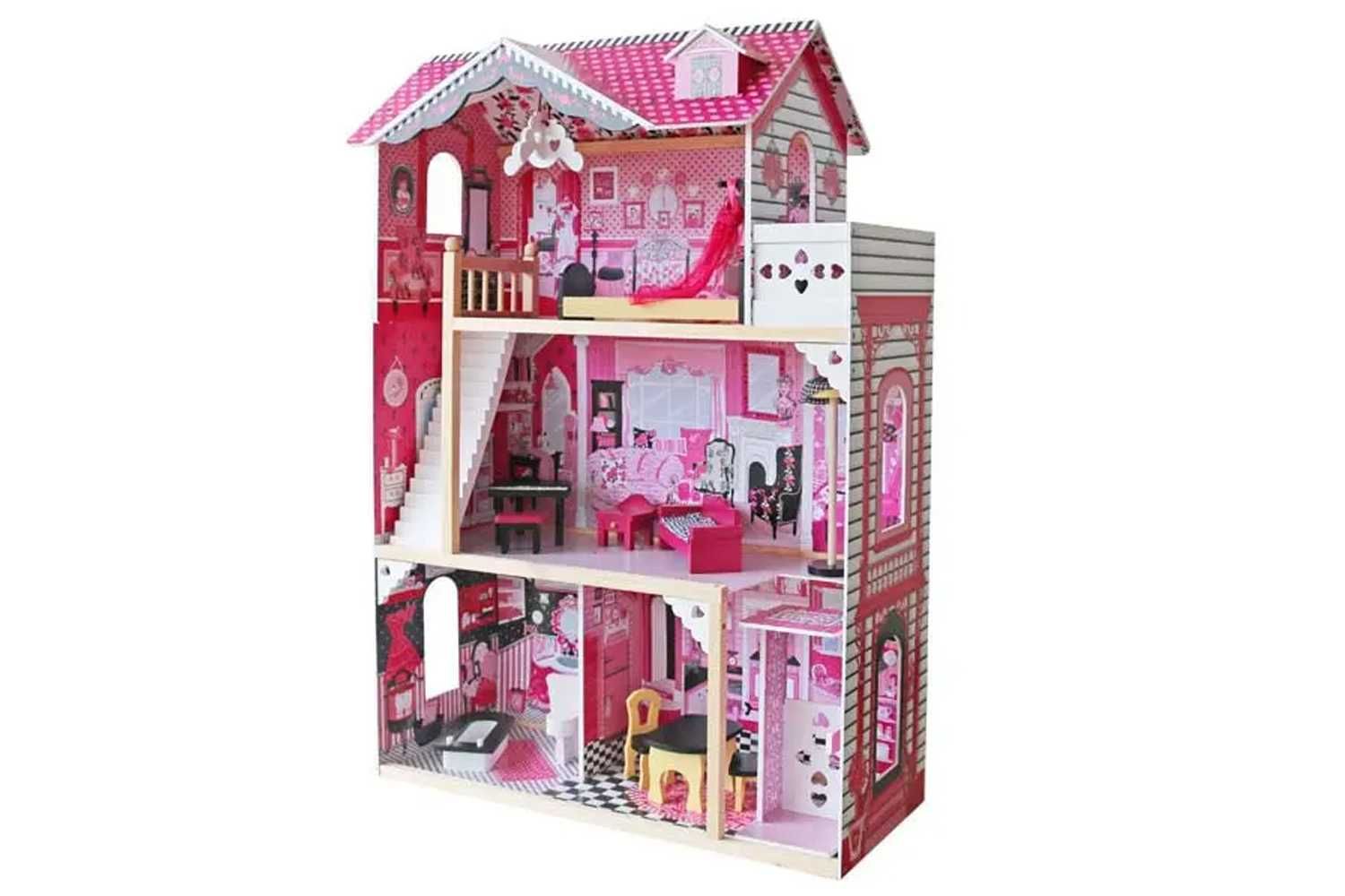 Кукольный домик, домик для кукол деревянный Барби Вилла Барселона