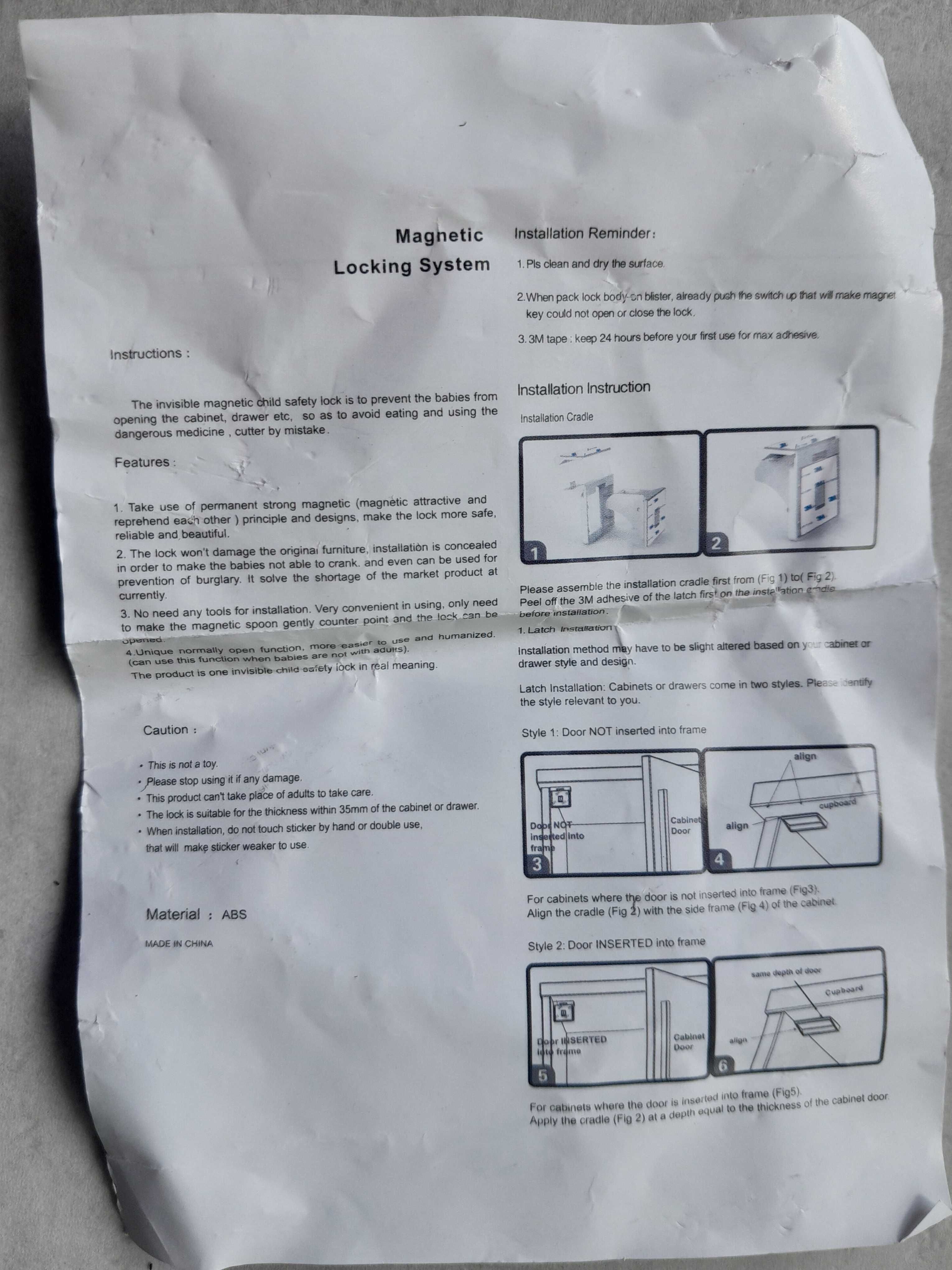 Ortava Magnetyczny system blokujący szuflady szafki blokada outlet