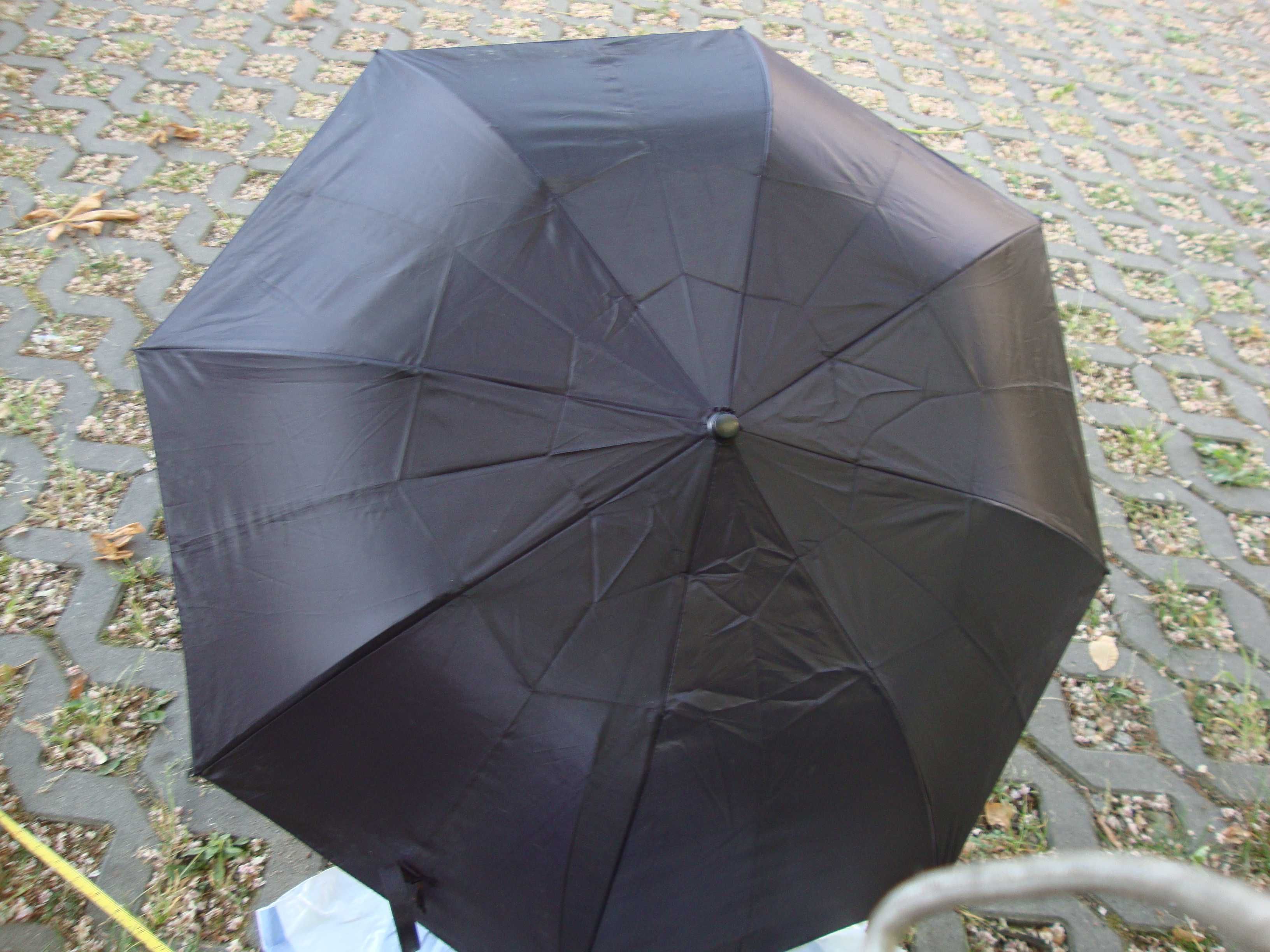 parasol; parasolka do torebki; sprawna;  dł ok 40 cm; czasza ok 84 cm