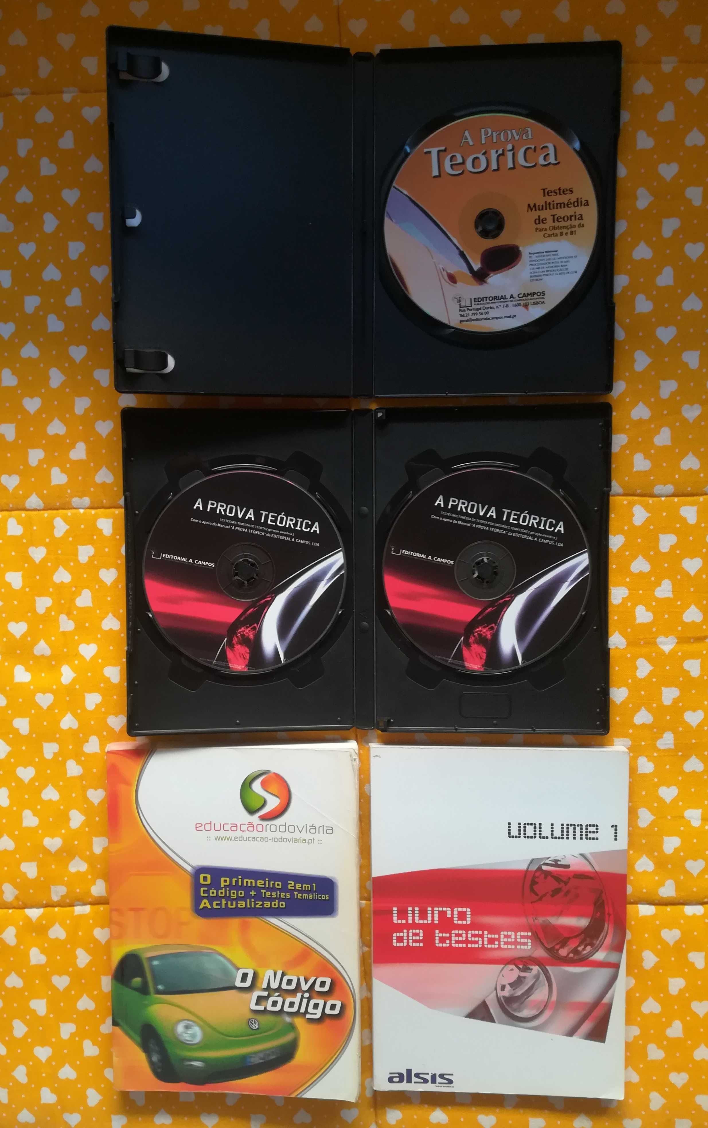 Livro código antigo + livro e 2 CD de testes tudo 4€