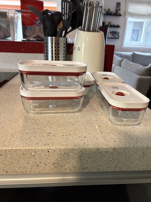 Tupperwares de vidro