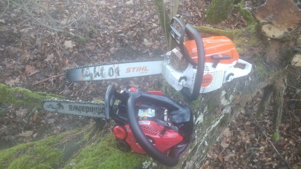 Wycinka drzew piłą spalinową