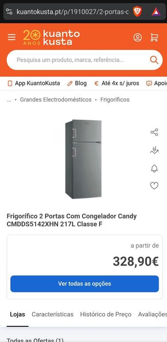 Frigorífico Candy Inox CMDDS [Novo]