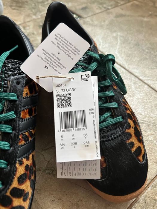 Женские кроссовки Adidas SL 72 og леопард