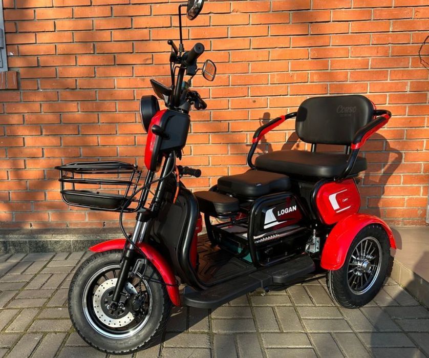 ‼️ДоставкаБезкоштовна‼️2025рТрицикл Corso Logan1200Вт72V/20A