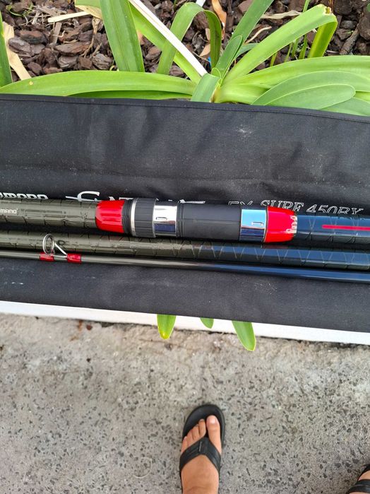 Cana de pesca de praia shimano catana 4.5m EX Surf 450 BX
