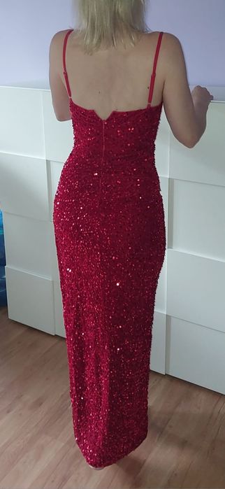 Długa sukienka cekiny