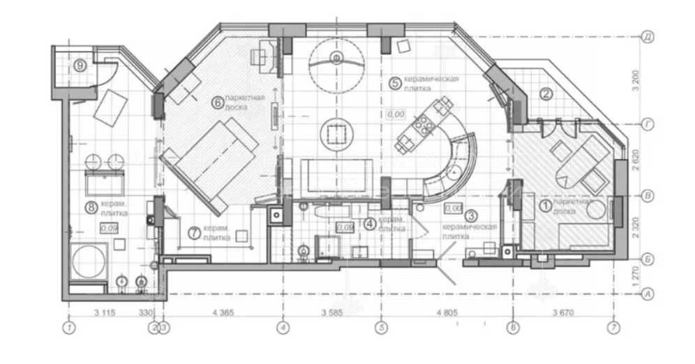 Аренда 3х комнатной квартиры 144м2 ЖК PecherSky Болсуновская, 2