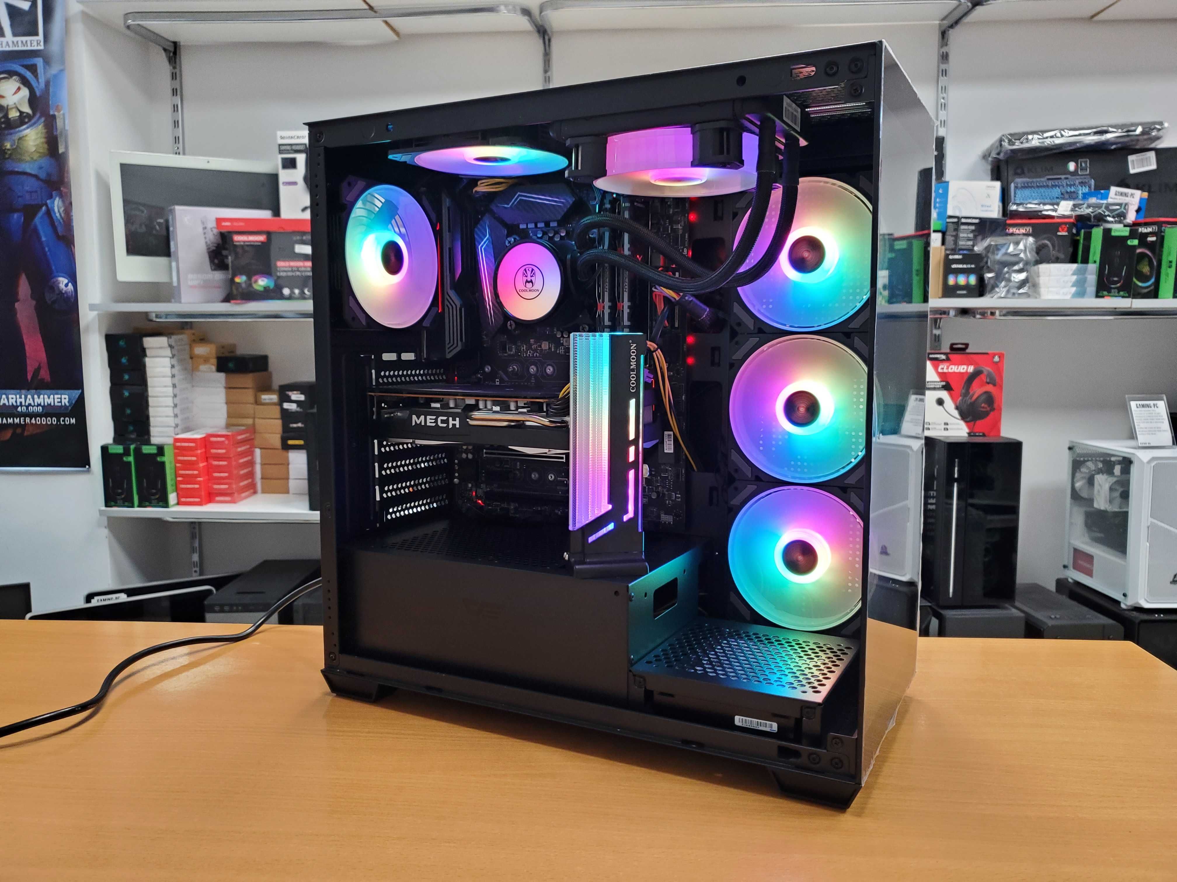 Komputer i5 32GB DDR4 128GB + 2TB RX 6600XT 6XRGB + Mysz + Słuchawki
