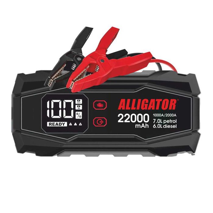 Бустер (пусковий пристрій) Alligator Jump Starter 22000mAh JS845