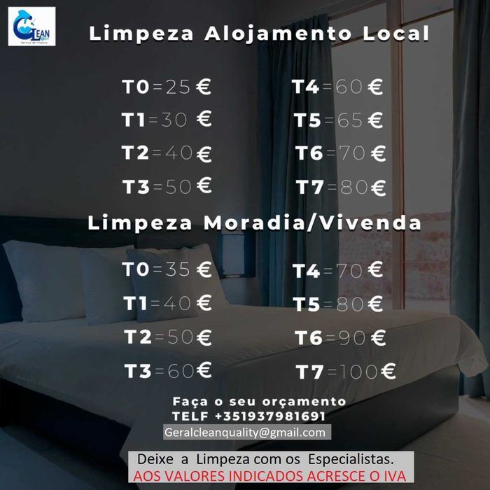 Serviços de limpeza