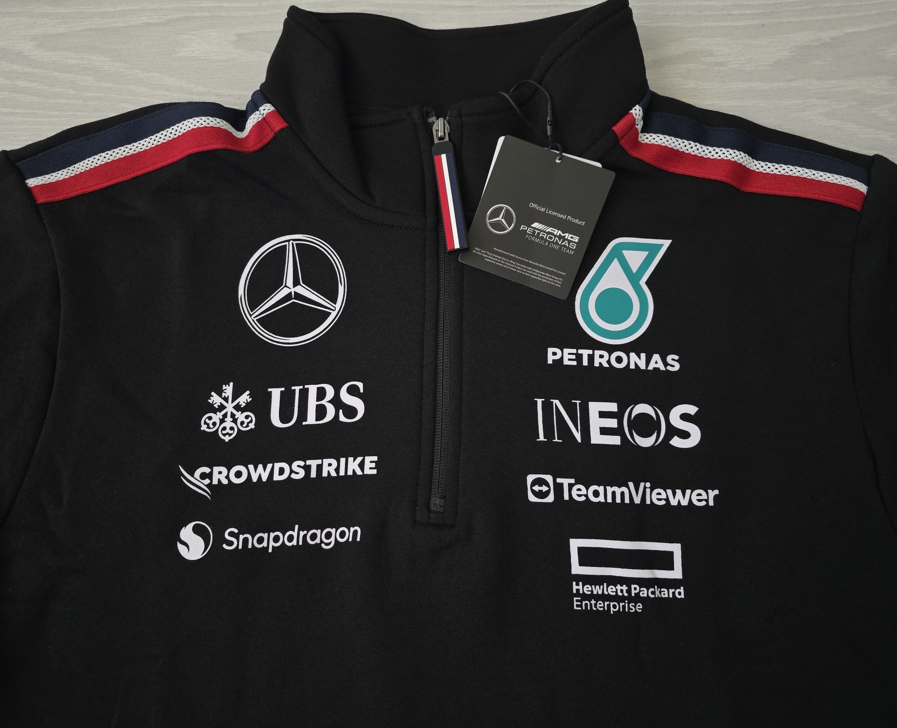 Bluza, sweter 1/4 zip, 2024 Mercedes AMG Petronas Formula One Team, XL