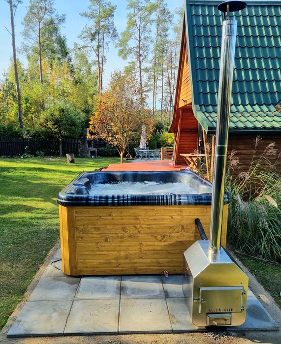 Całoroczny domek na Kaszubach - Balia, jacuzzi, kominek, pompa ciepła