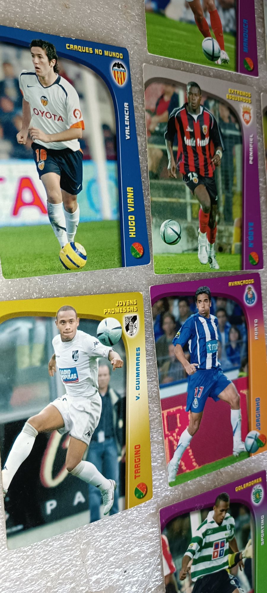 Antigo Lote 45 cartões futebol Panini