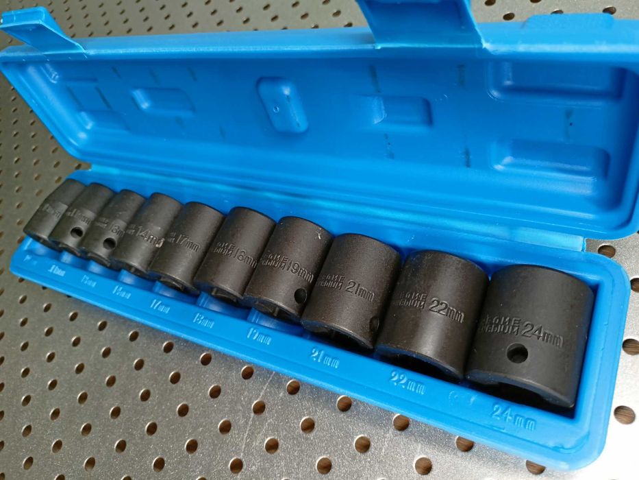 Nasadki udarowe 6-kątne krótkie 1/2" 10-24mm 10-el. JOBIextra X2017