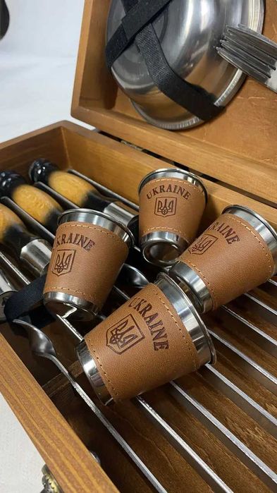 Набір шампурів ручної роботи на подарунок, набор шампуров с ДОСТАВКОЙ