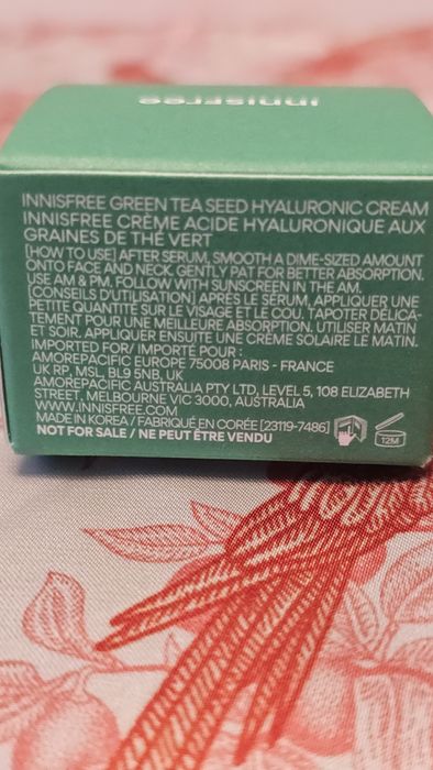 Innisfree Green Tea Seed Hyaluronic Cream,Krem Hialuronowy