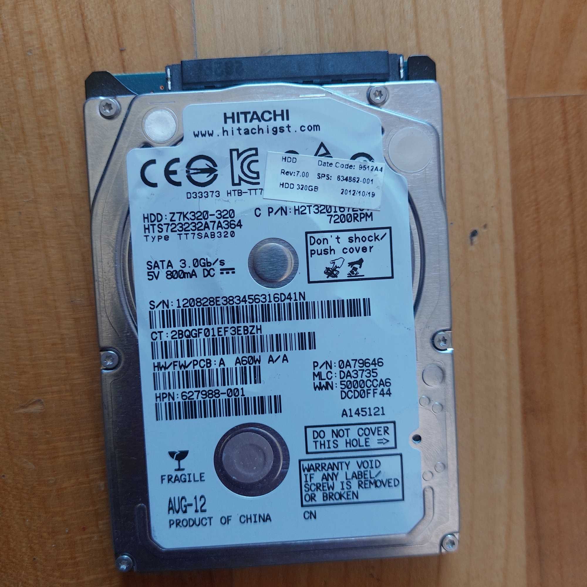 HDD 1TB-500GB-320GB SSD 1TB-512GB Нерабочие