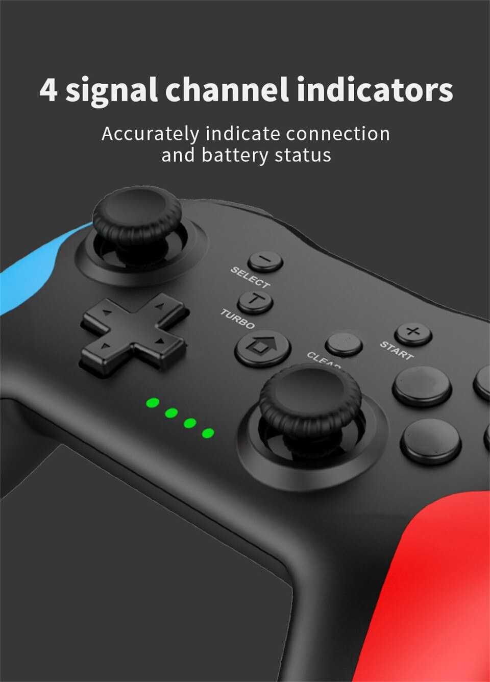 Bezprzewodowy Pad do Nintendo Switch, PS3/4, PC, Android, USB receiver