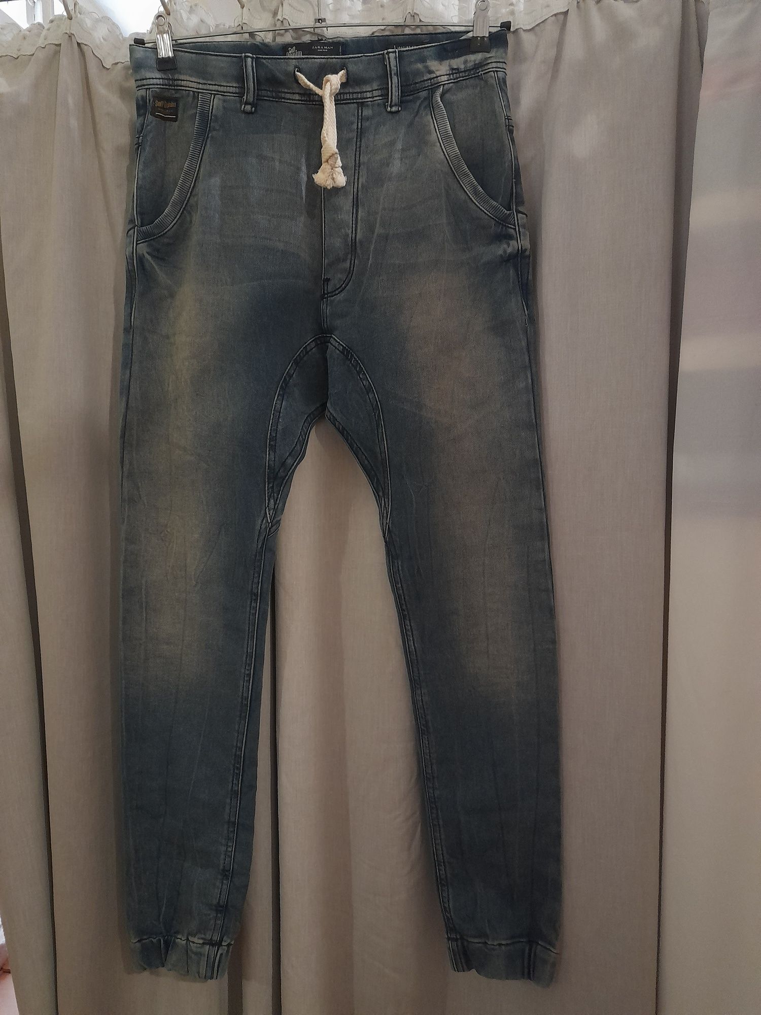 Zara man soft denim мужские джогеры джинсы S