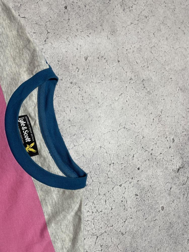 Мужская Полосатая Футболка Lyle And Scott,Оригинал,Идеал,S,кэжуал