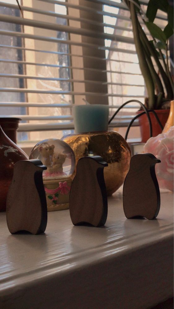 3 милых пингвина(цена за 3)Декор для дома!
