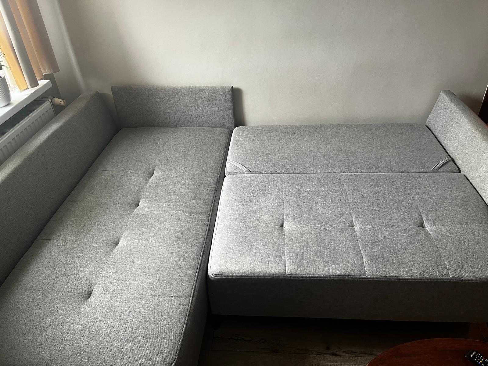 Narożnik/rogówka z funkcją spania ze schowkiem