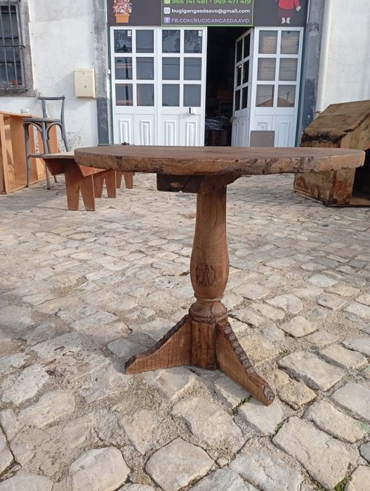 Mesa de apoio rústica