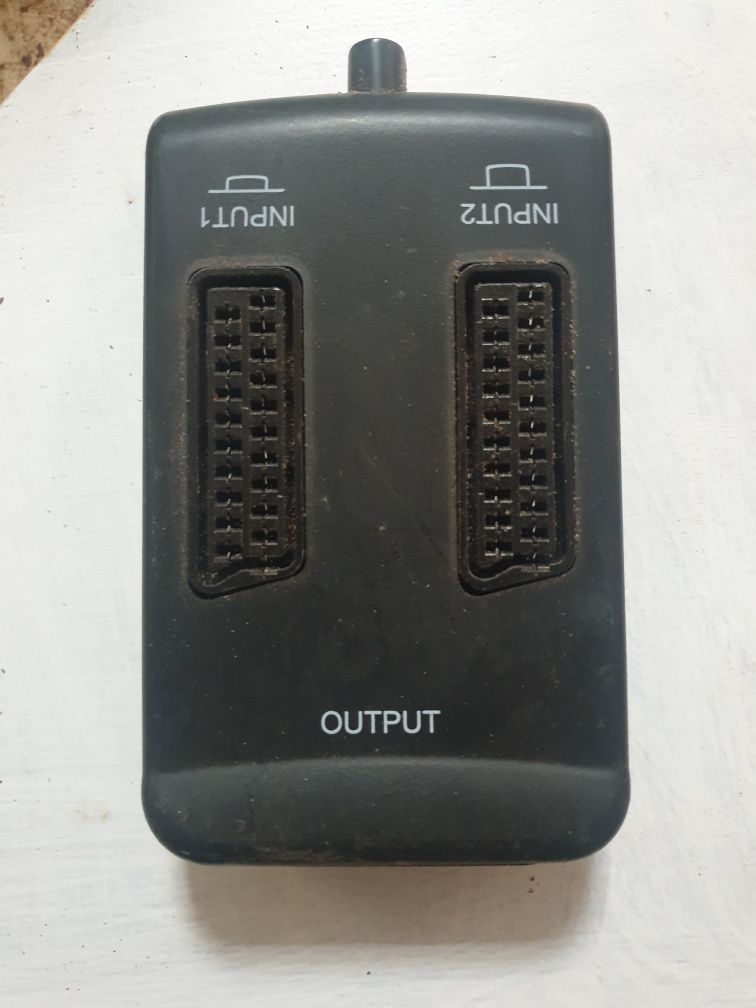 Tomada scart dupla input x2 com interruptor