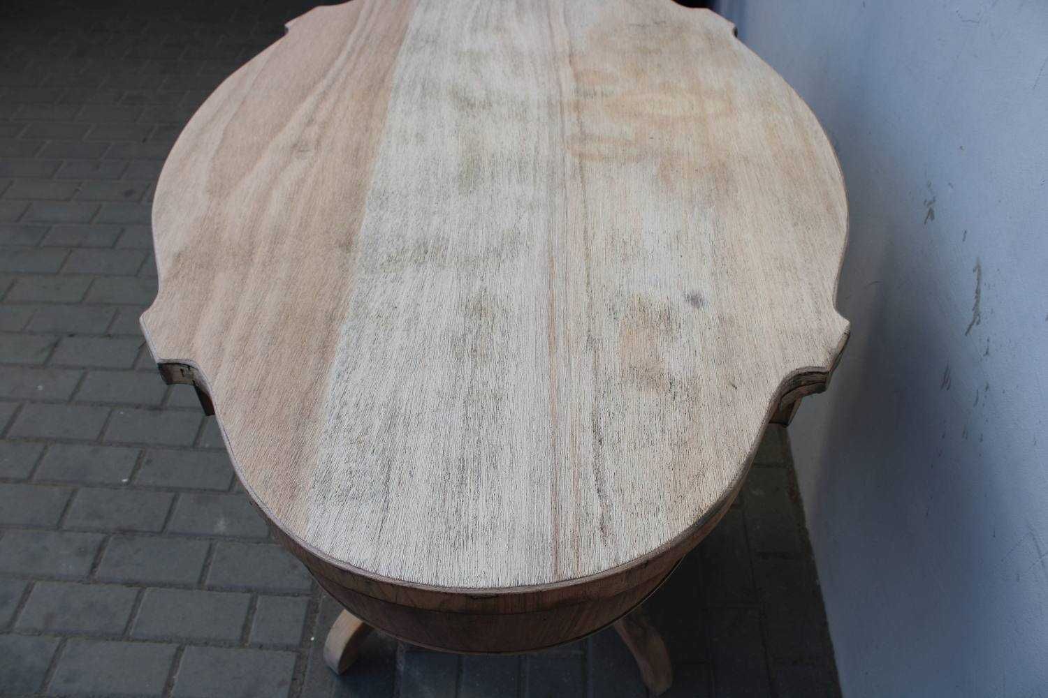Antyczny oczyszczony stół barokowy 121cm  708