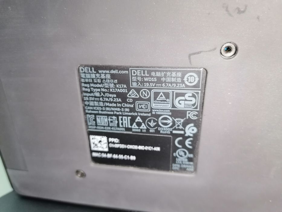 Док станція DELL WD15 + Блок живлення 130w