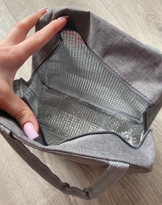 Torba termoizolacyjna lunch bag nowa szara
