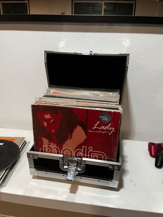 Mala discos clássicos vinil