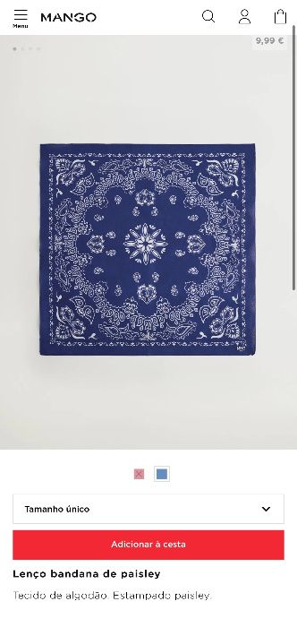 Lenço Bandana Mango NOVO