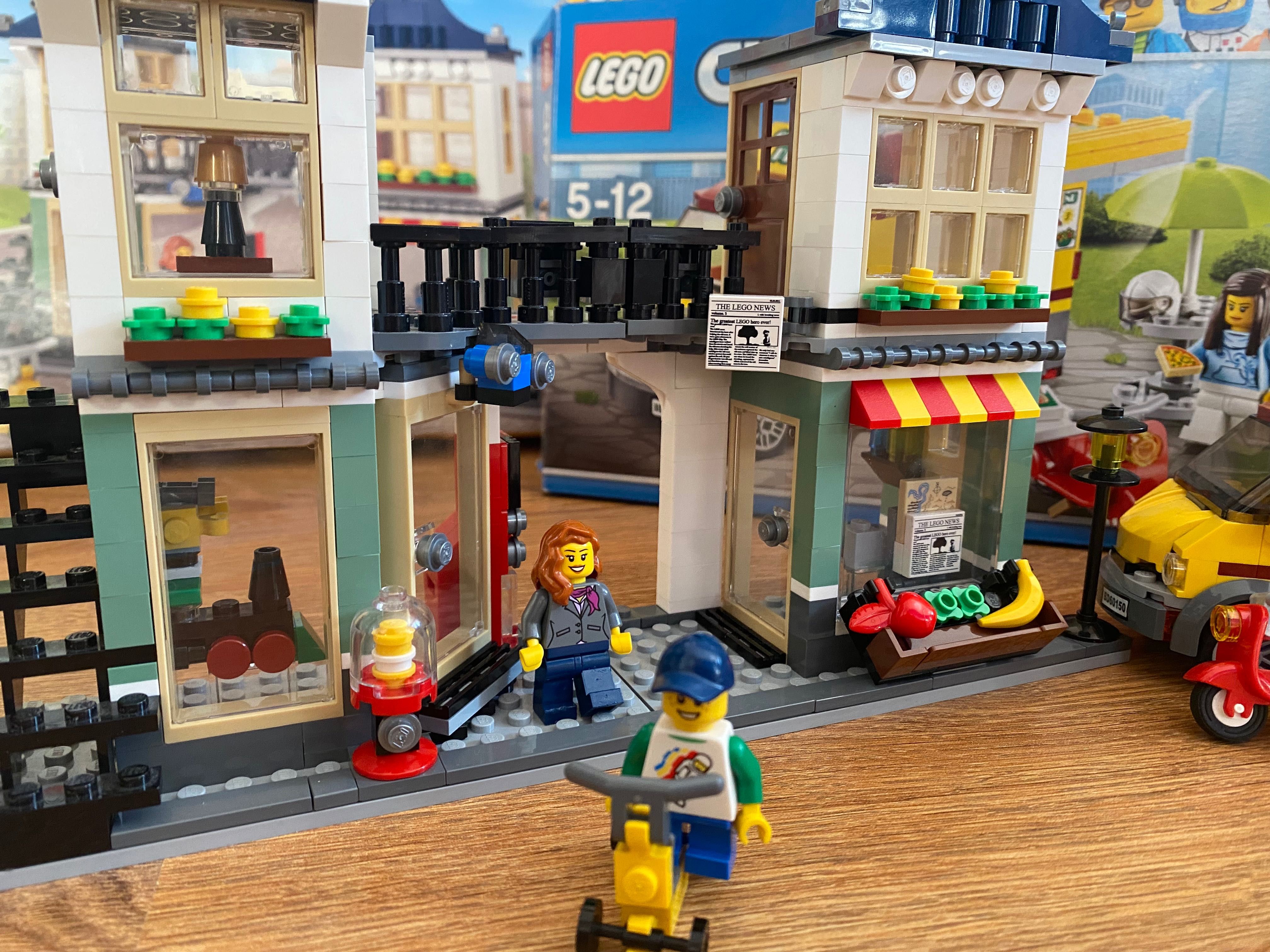 Lego sklep na rogu 31050, sklep z owocami 31036, foodtruck 60150