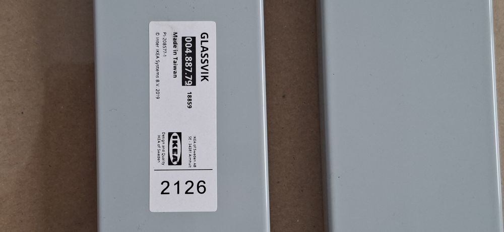 2 Fronty Ikea Glassvik szaroniebieskie