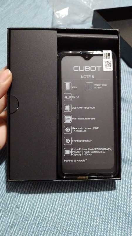 Смартфон Cubot Note 8 FaceID 5.5" 2/16Гб 3100mAh Android 11 + чехол