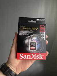 Karta Pamięci Extreme PRO Sandisk 256GB 300/260 MB/s