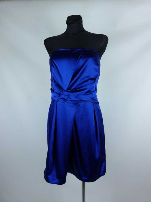 Oasis koktajlowa gorsetowa mini blue 16 / 42