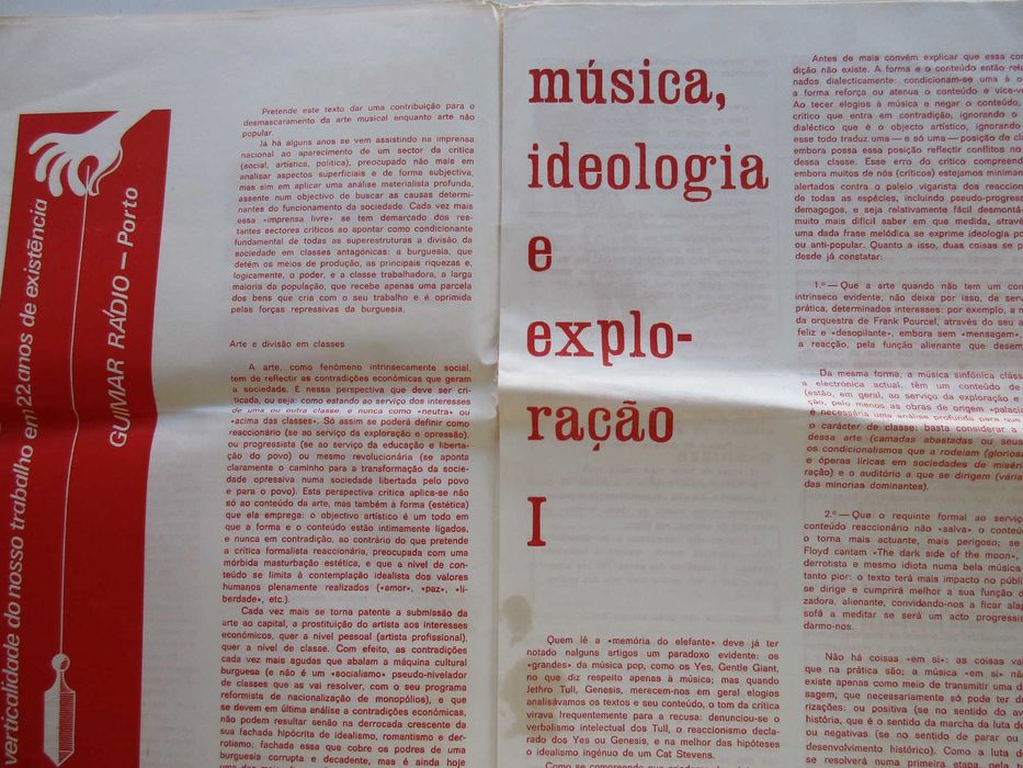 A Memória do Elefante - - - nr. 12 - de 1974 - - - - Jornal de Música