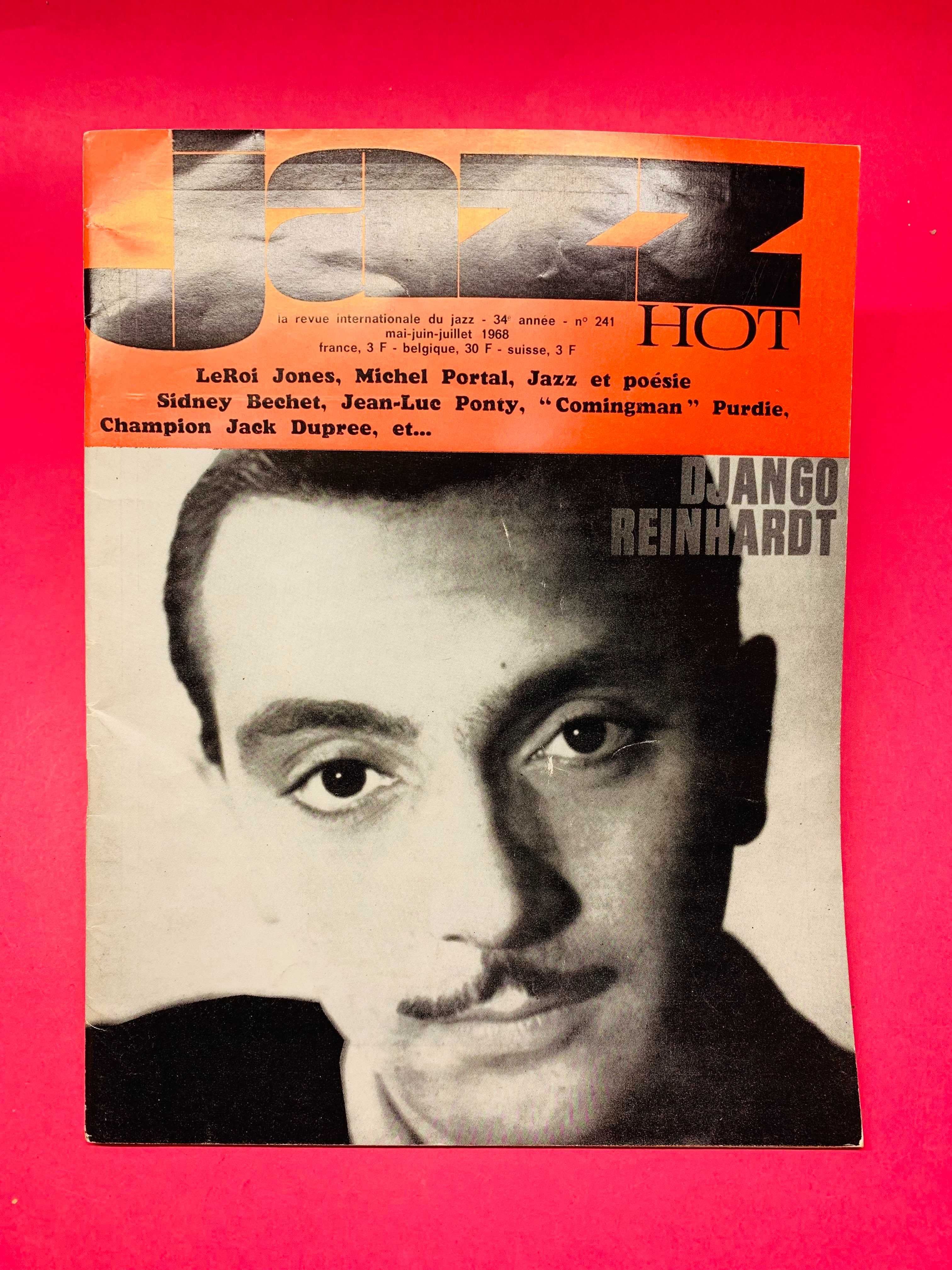 Jazz Hot Nº 241 Django Reinhardt, Maio/Junho/Julho 1968