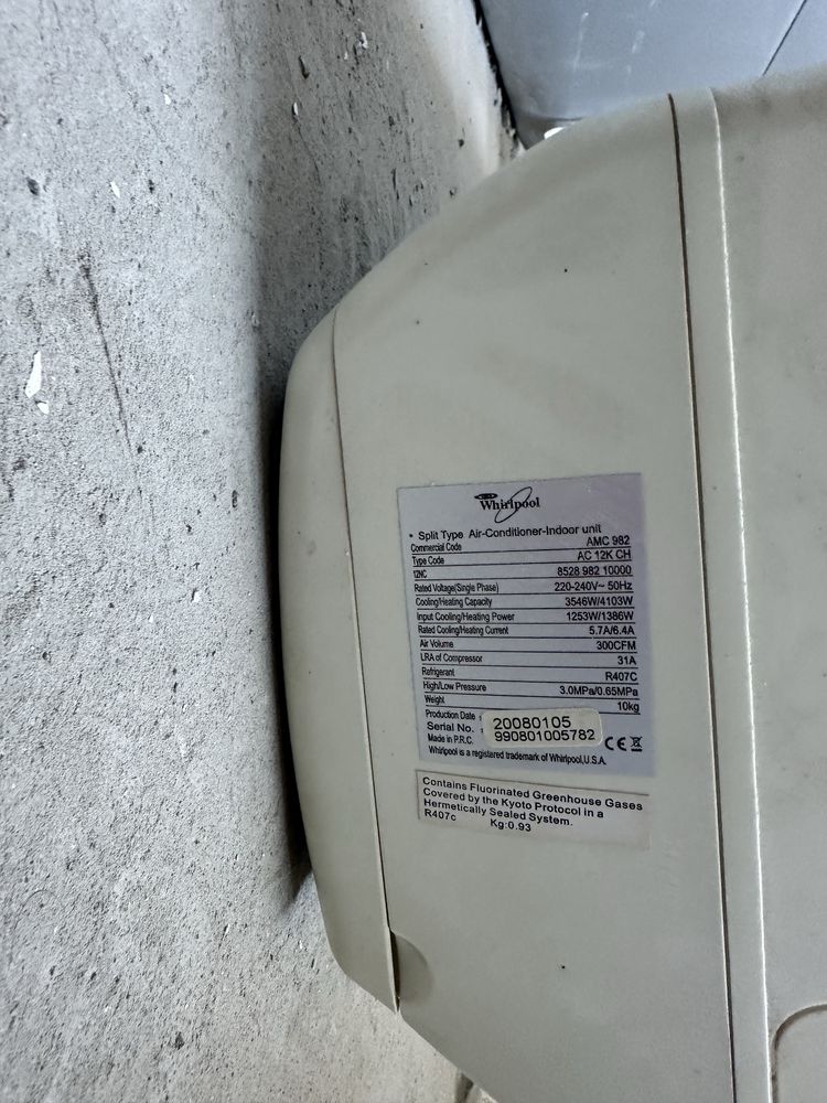 Кондиционер WHIRLPOOL AMC 982