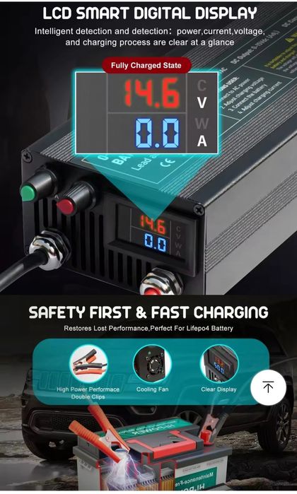 Универсальное зарядное устройство 12V 60A Lifepo4, Li, Gel, AGM